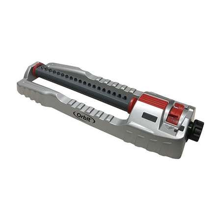 Oralite Orbit Irrigation Aluminum Non-tipping Base Oscillating Sprinkler, 4000 sq. ft. OR5623